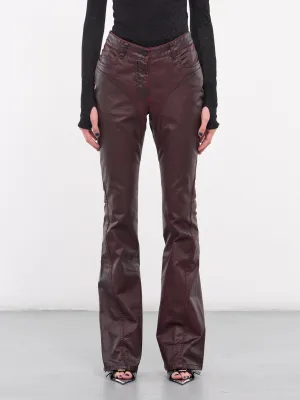 Vampire Waxed Denim Trousers (24F6PA0398286-VAMPIRE)