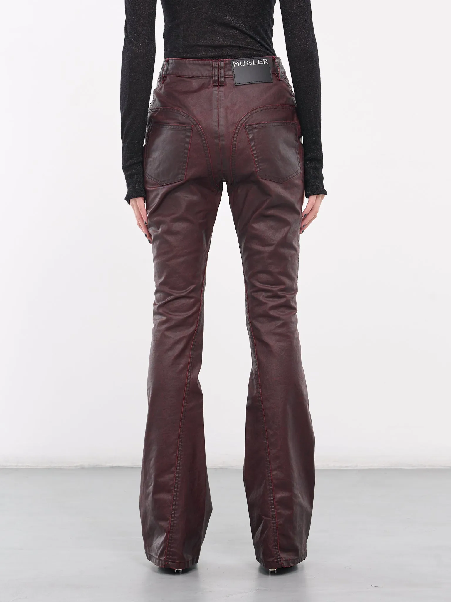 Vampire Waxed Denim Trousers (24F6PA0398286-VAMPIRE)