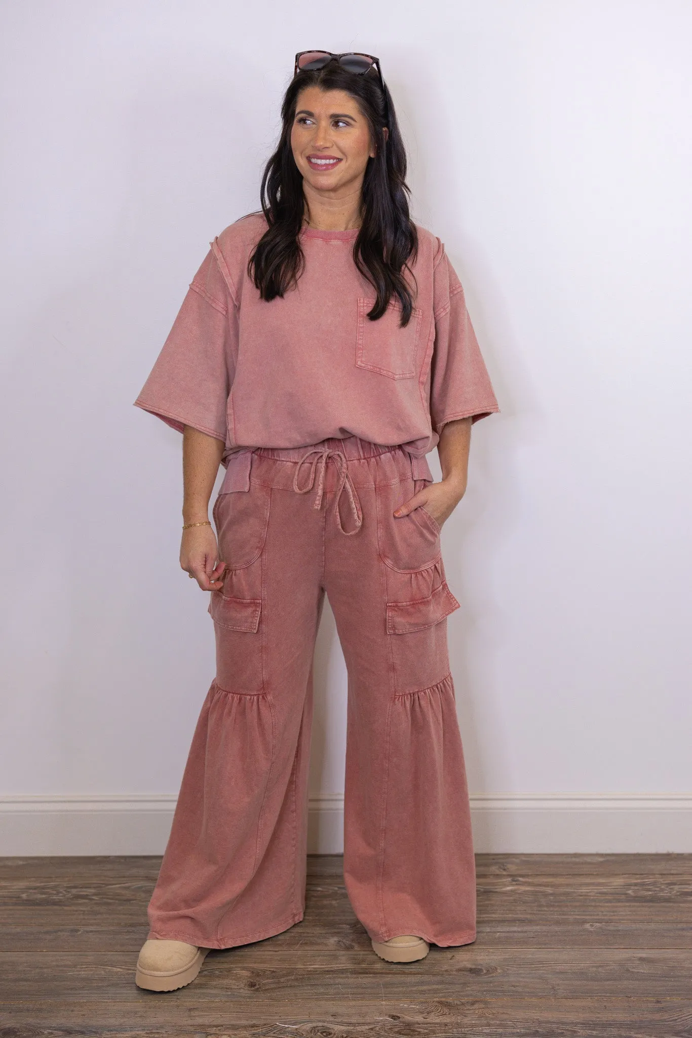 Vintage Trends Washed Rose Pants