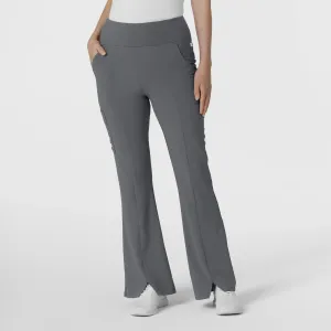 Wink Women's Cargo Flare Scrub Pant - Pewter