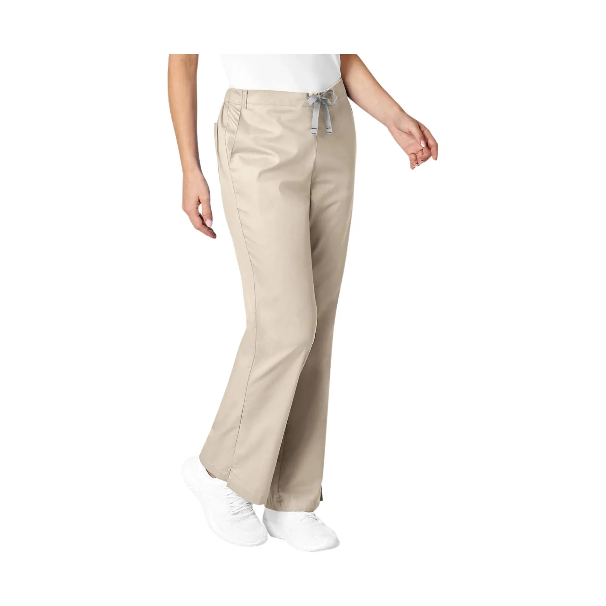 WonderWink Work Women's Flare Leg Scrub Pant - Khaki