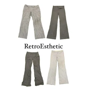 Y2K 2024 Flared Office Pants (DR-058)